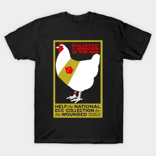 1914 World War I Propaganda Poster Chickens T-Shirt